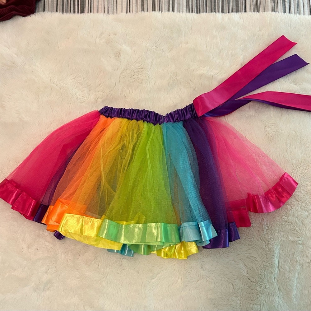 Rainbow layered tutu, girls small, never worn, perfect condition - Picture 1 of 2